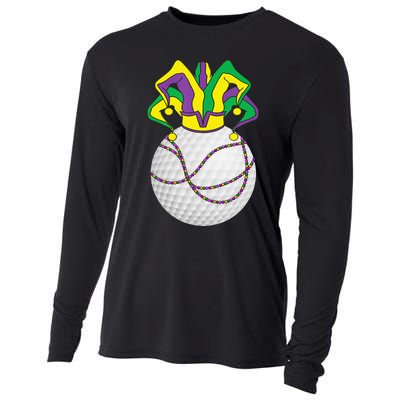 Mardi Gras Golf Jester Hat Funny Festival Party Cooling Performance Long Sleeve Crew