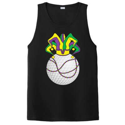 Mardi Gras Golf Jester Hat Funny Festival Party PosiCharge Competitor Tank