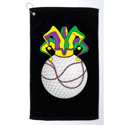 Mardi Gras Golf Jester Hat Funny Festival Party Golf Towel