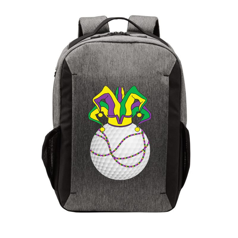 Mardi Gras Golf Jester Hat Funny Festival Party Vector Backpack