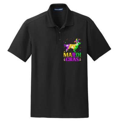 Mardi Gras Golden Retriever Dog Lover Carnival Jester Dry Zone Grid Polo