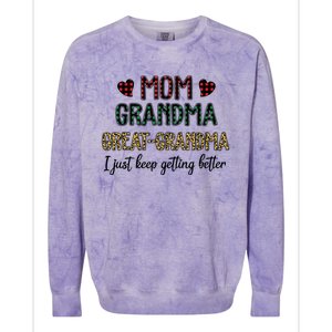 Mom Grandma Great Grandma Colorblast Crewneck Sweatshirt