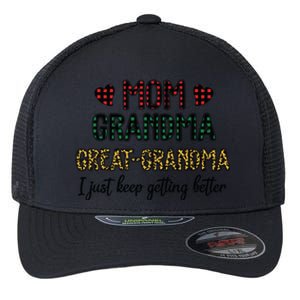 Mom Grandma Great Grandma Flexfit Unipanel Trucker Cap