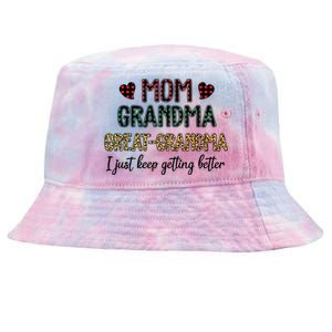 Mom Grandma Great Grandma Tie-Dyed Bucket Hat