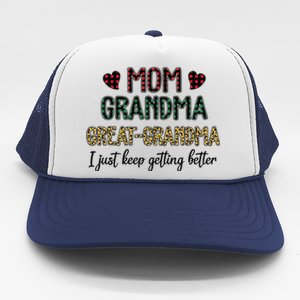 Mom Grandma Great Grandma Trucker Hat