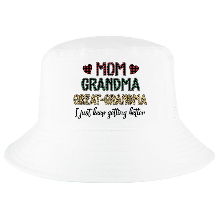 Mom Grandma Great Grandma Cool Comfort Performance Bucket Hat