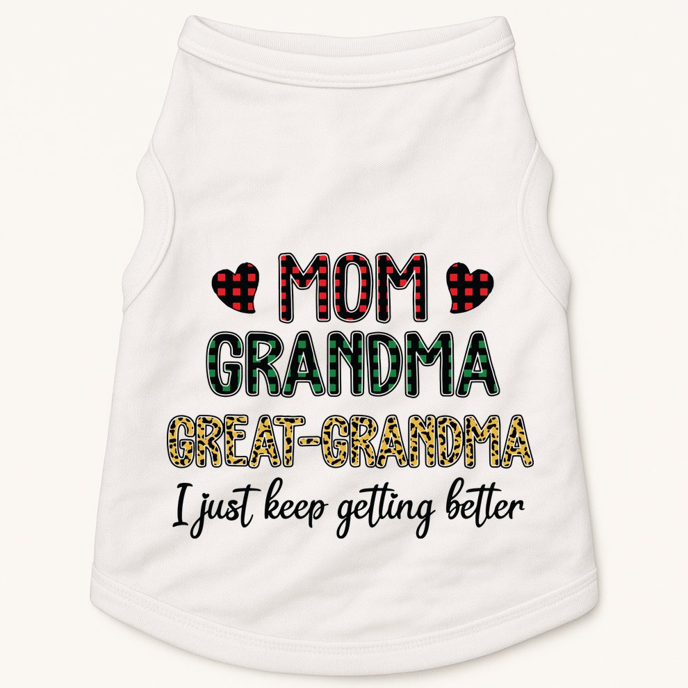 Mom Grandma Great Grandma Doggie Tank