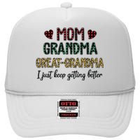 Mom Grandma Great Grandma High Crown Mesh Back Trucker Hat