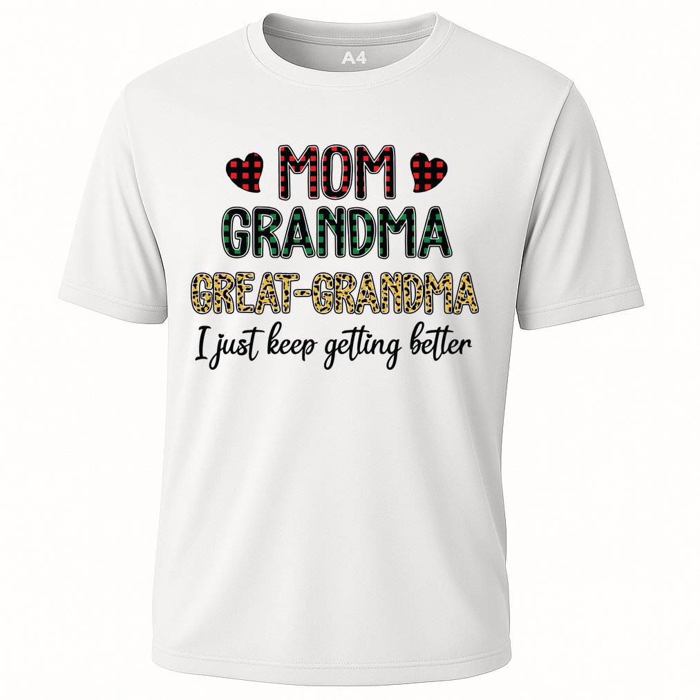 Mom Grandma Great Grandma Cooling Performance Crew T-Shirt