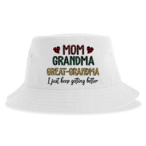 Mom Grandma Great Grandma Sustainable Bucket Hat