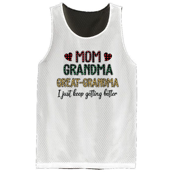 Mom Grandma Great Grandma Mesh Reversible Basketball Jersey Tank