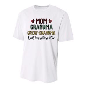 Mom Grandma Great Grandma Performance Sprint T-Shirt