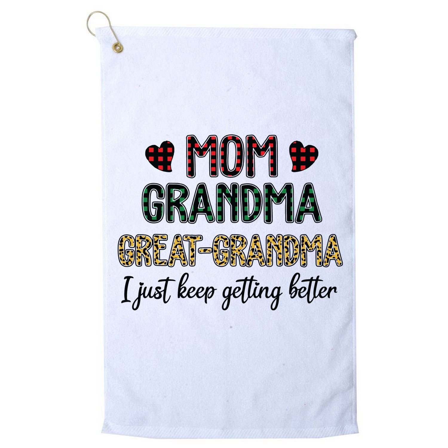 Mom Grandma Great Grandma Golf Towel