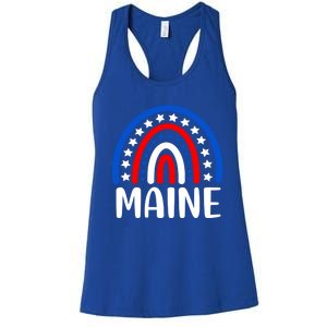 Maine Great Gift I Love Maine Usa Gift Women's Racerback Tank