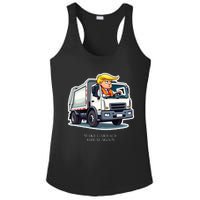 Make Garbage Great Again Funny Trump Garbage Truck Design Ladies PosiCharge Competitor Racerback Tank