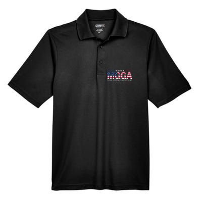 Make Garbage Great Again Election Funny Trump Supporters Men's Origin Performance Pique Polo