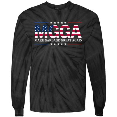 Make Garbage Great Again Election Funny Trump Supporters Tie-Dye Long Sleeve Shirt