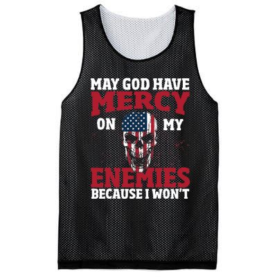 May god have mercy on my enemies because i wont Mesh Reversible Basketball Jersey Tank