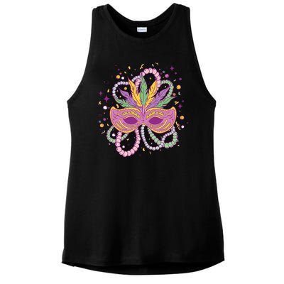 Mardi Gras Holiday Ladies PosiCharge Tri-Blend Wicking Tank