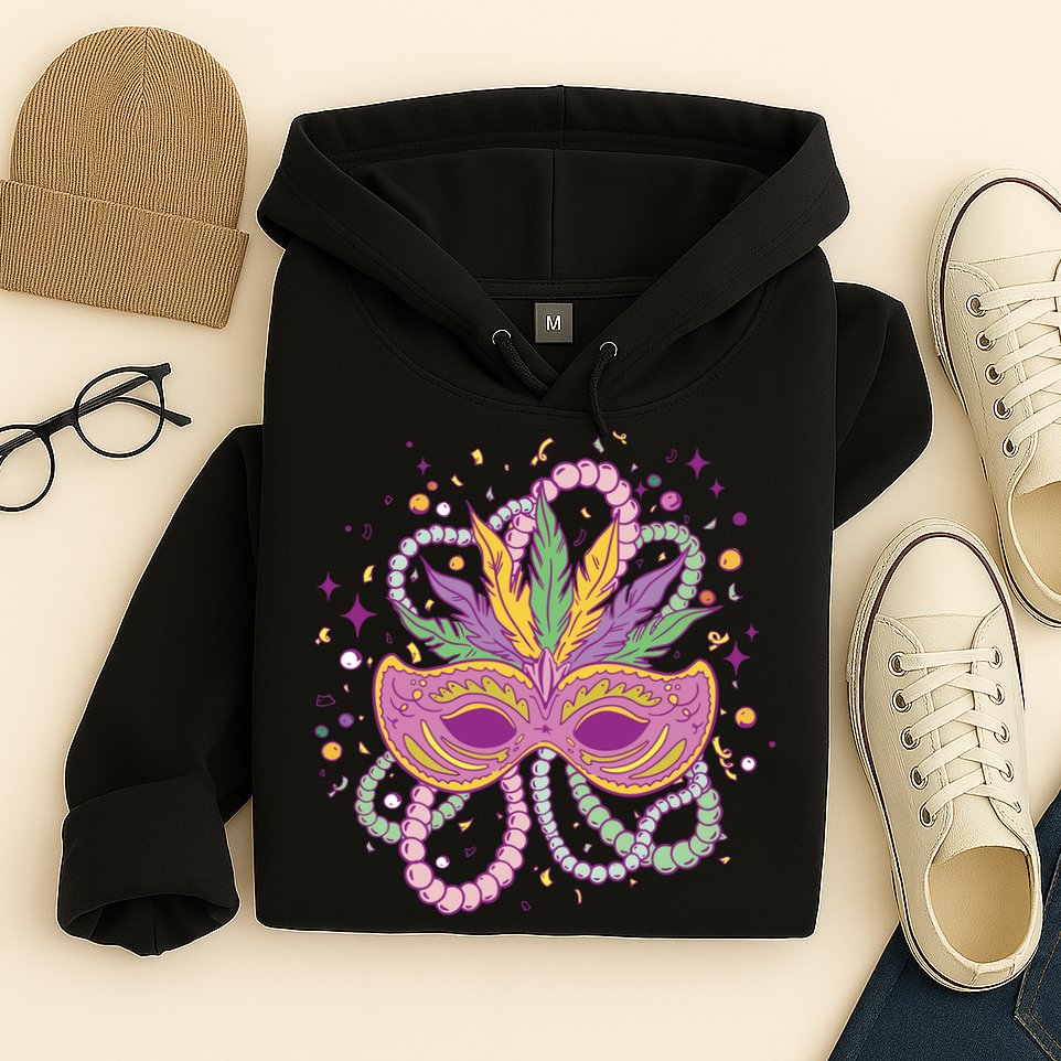 Mardi Gras Holiday Hoodie