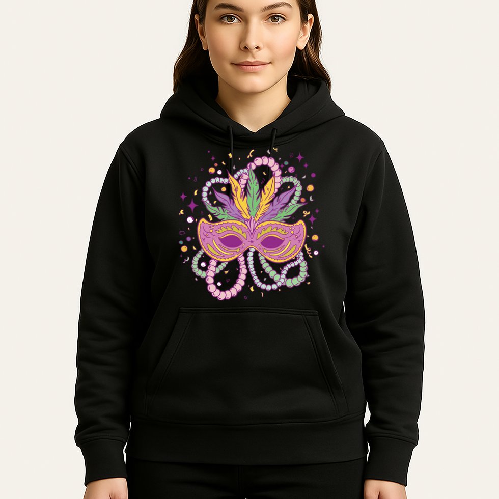 Mardi Gras Holiday Hoodie