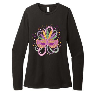 Mardi Gras Holiday Womens CVC Long Sleeve Shirt