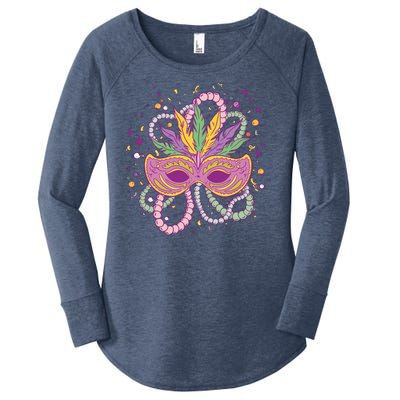 Mardi Gras Holiday Women's Perfect Tri Tunic Long Sleeve Shirt