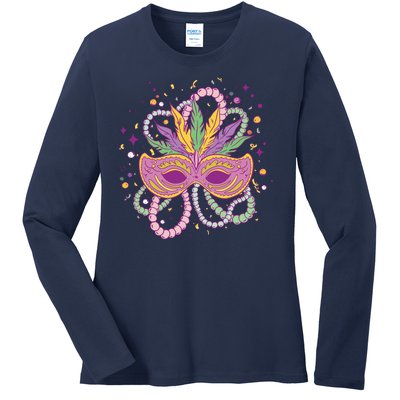 Mardi Gras Holiday Ladies Long Sleeve Shirt