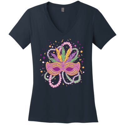 Mardi Gras Holiday Women's V-Neck T-Shirt