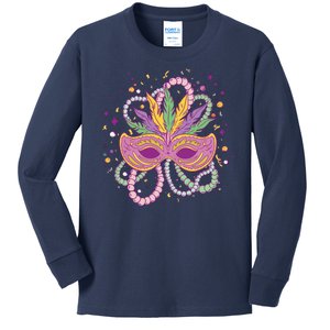 Mardi Gras Holiday Kids Long Sleeve Shirt