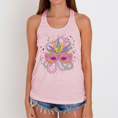 Mardi Gras Holiday Women's Knotted Racerback Tank