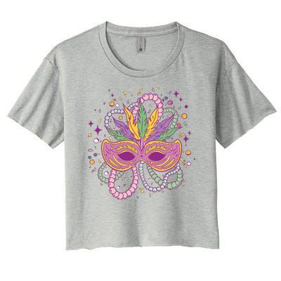 Mardi Gras Holiday Women's Crop Top Tee