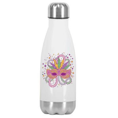 Mardi Gras Holiday Stainless Steel Insulated Water Bottle