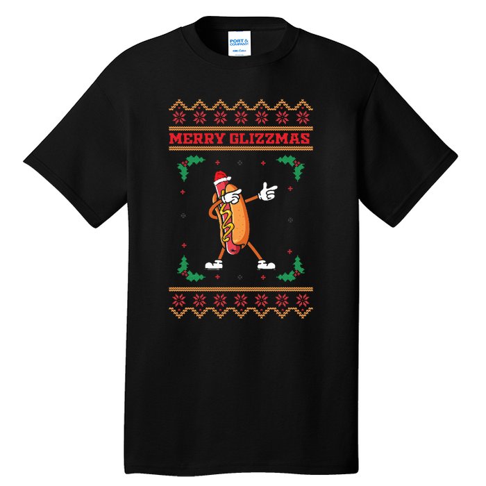 Merry Glizzmas Hot Ugly Christmas  Tall T-Shirt