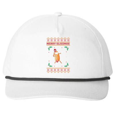 Merry Glizzmas Hot Ugly Christmas  Snapback Five-Panel Rope Hat