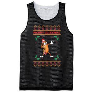 Merry Glizzmas Hot Ugly Christmas  Mesh Reversible Basketball Jersey Tank