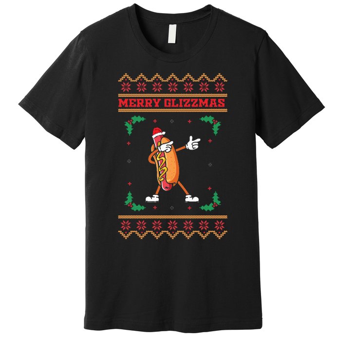 Merry Glizzmas Hot Ugly Christmas  Premium T-Shirt