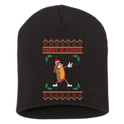 Merry Glizzmas Hot Ugly Christmas  Short Acrylic Beanie