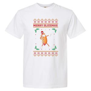 Merry Glizzmas Hot Ugly Christmas  Garment-Dyed Heavyweight T-Shirt