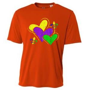 Mardi Gras Hearts Cooling Performance Crew T-Shirt