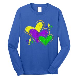 Mardi Gras Hearts Long Sleeve Shirt