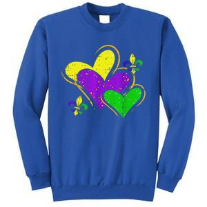 Mardi Gras Hearts Sweatshirt