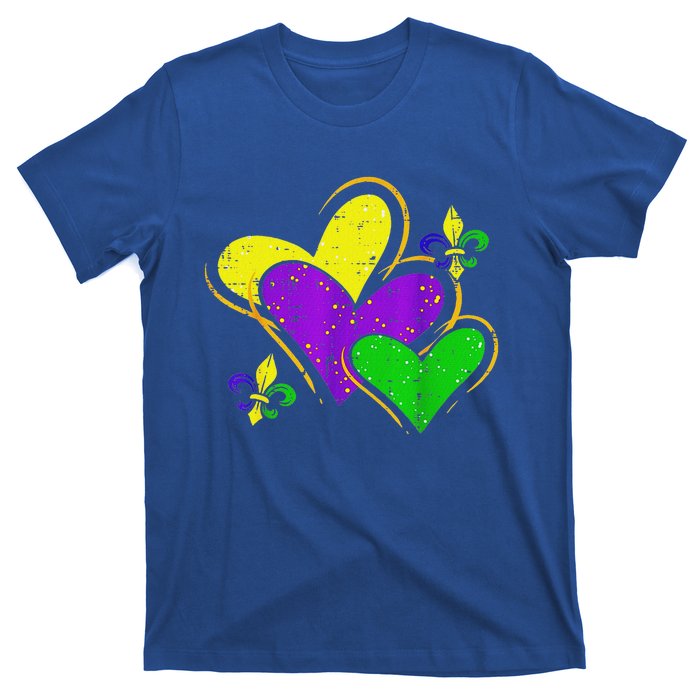 Mardi Gras Hearts T-Shirt