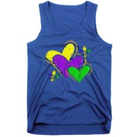 Mardi Gras Hearts Tank Top