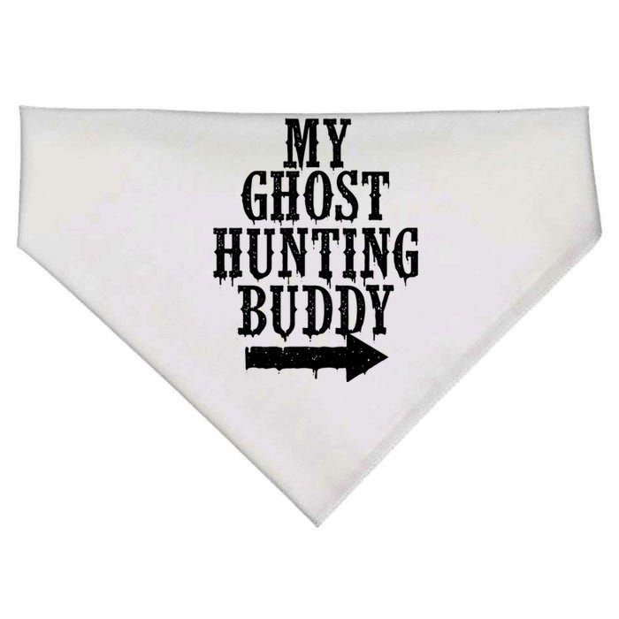 My Ghost Hunting Buddy Paranormal Investigator Halloween USA-Made Doggie Bandana