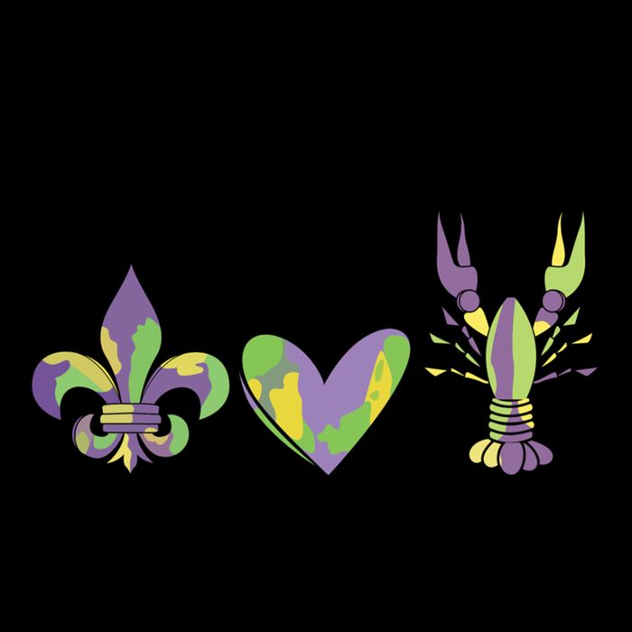 Mardi Gras Heart Crawfish Celebration Mug
