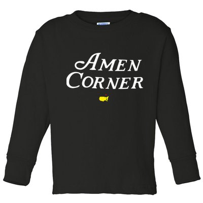 Masters Green Heather Amen Corner Toddler Long Sleeve Shirt