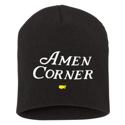 Masters Green Heather Amen Corner Short Acrylic Beanie