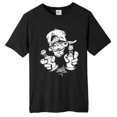 Monkey Graffiti Hip Hop Rap Music Ape Graphic Tall Fusion ChromaSoft Performance T-Shirt