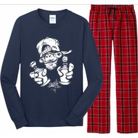 Monkey Graffiti Hip Hop Rap Music Ape Graphic Long Sleeve Pajama Set